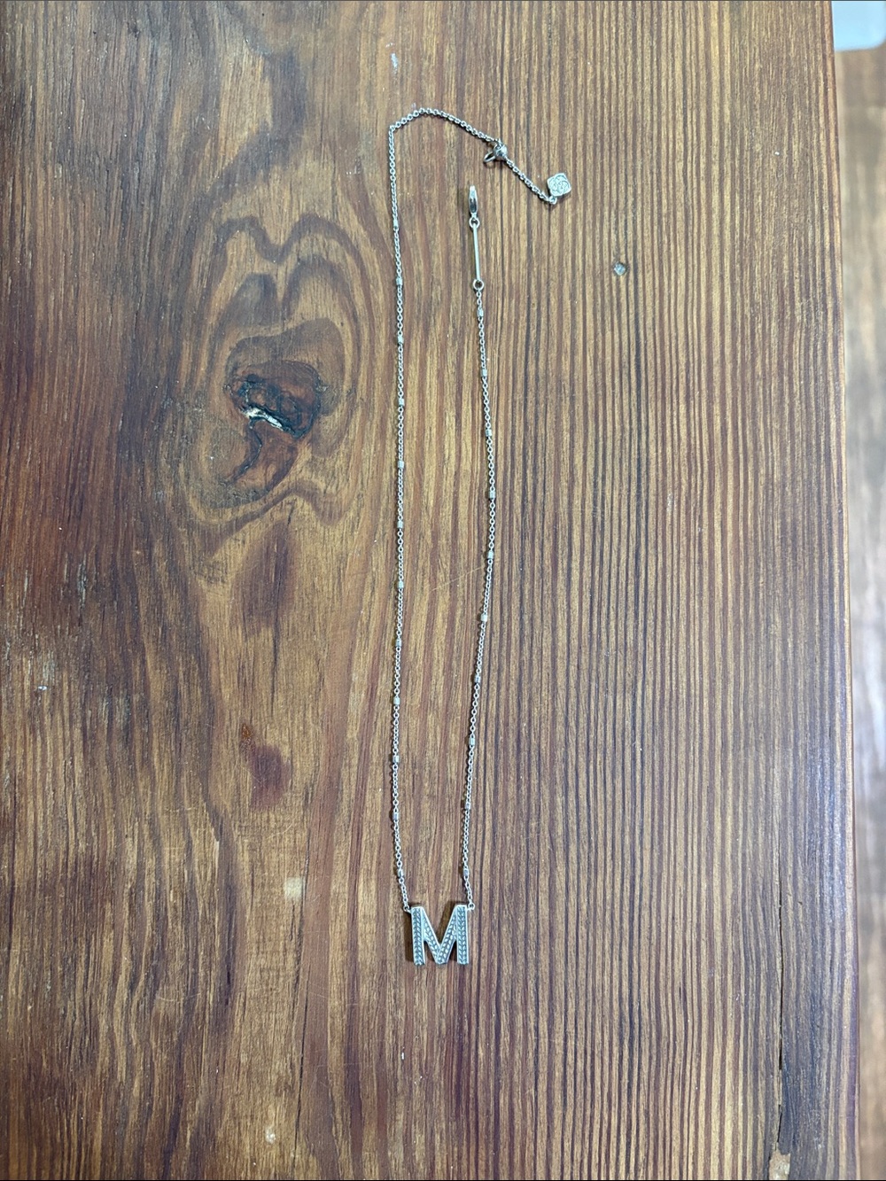 M Initial necklace Kendra Scott